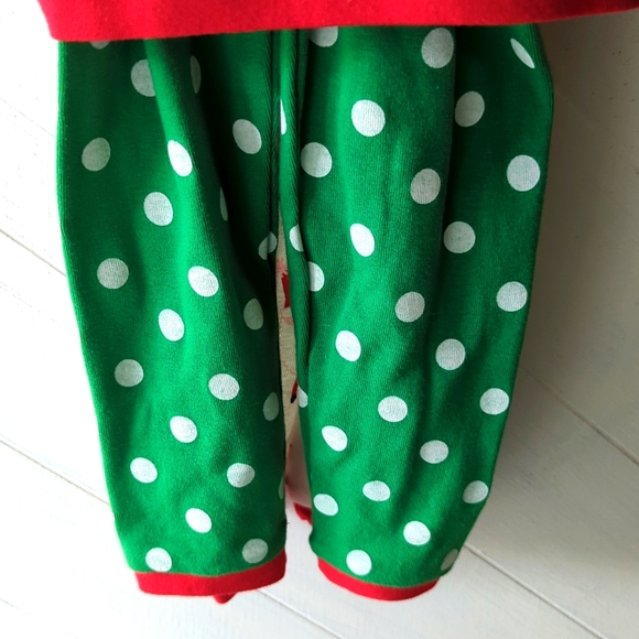 Just One You made by Carter's, 4 piece PJ set, 2 T, Red, Green, White and Yellow - Picture 3 of 9